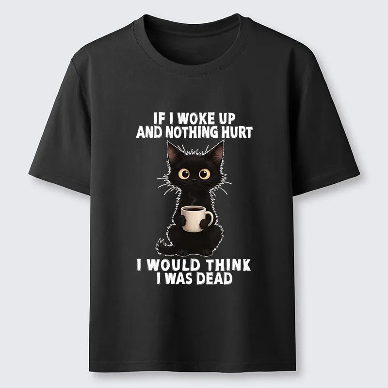 Tokyo-Tiger Funny Cute Black Cat And Coffee Meme Classic T-Shirt