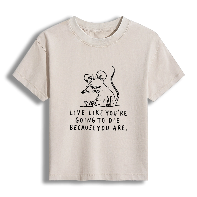 Tokyo-Tiger Funny Meme Sarcastic Rat Life Truth Women's Washed T-shirt