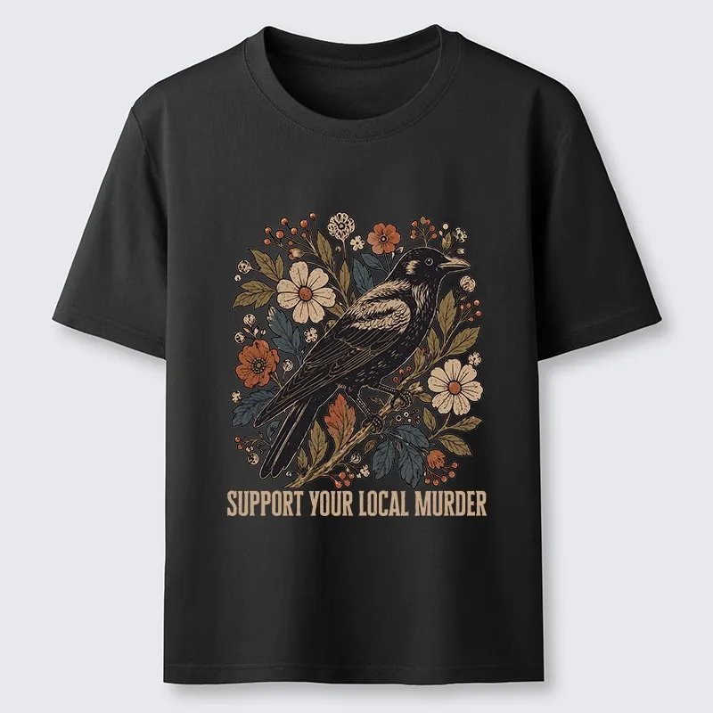 Tokyo-Tiger Floral Crow Vintage Funny Meme Print Classic T-Shirt Sale