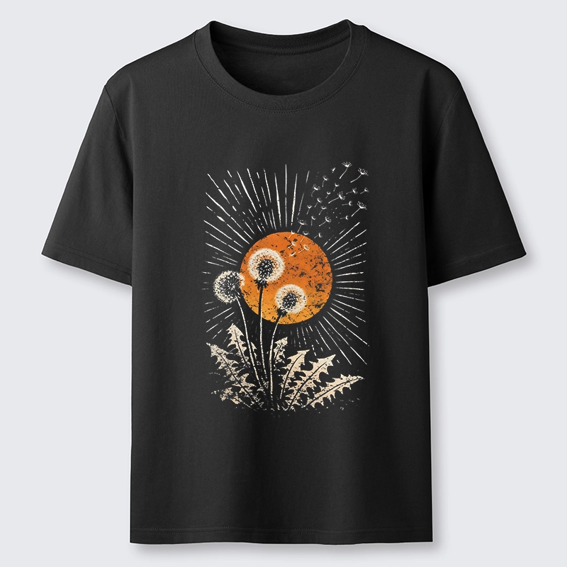Tokyo-Tiger Calm Sunset Dandelion Graphic Classic T-Shirt