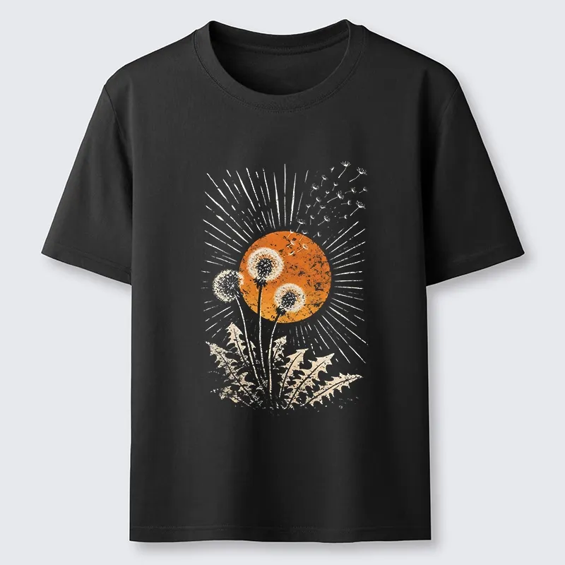Tokyo-Tiger Calm Sunset Dandelion Graphic Classic T-Shirt Sale