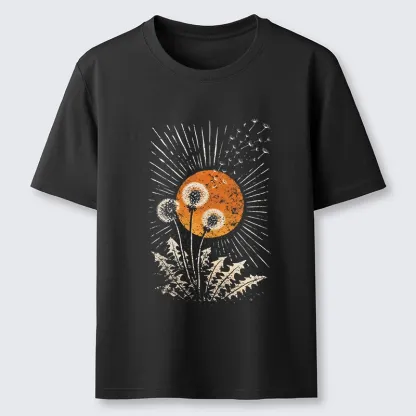 Tokyo-Tiger Calm Sunset Dandelion Graphic Classic T-Shirt