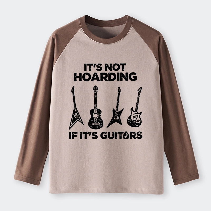 Tokyo-Tiger Music Lover Guitar Hoarding Joke Raglan Long Sleeve T-shirt
