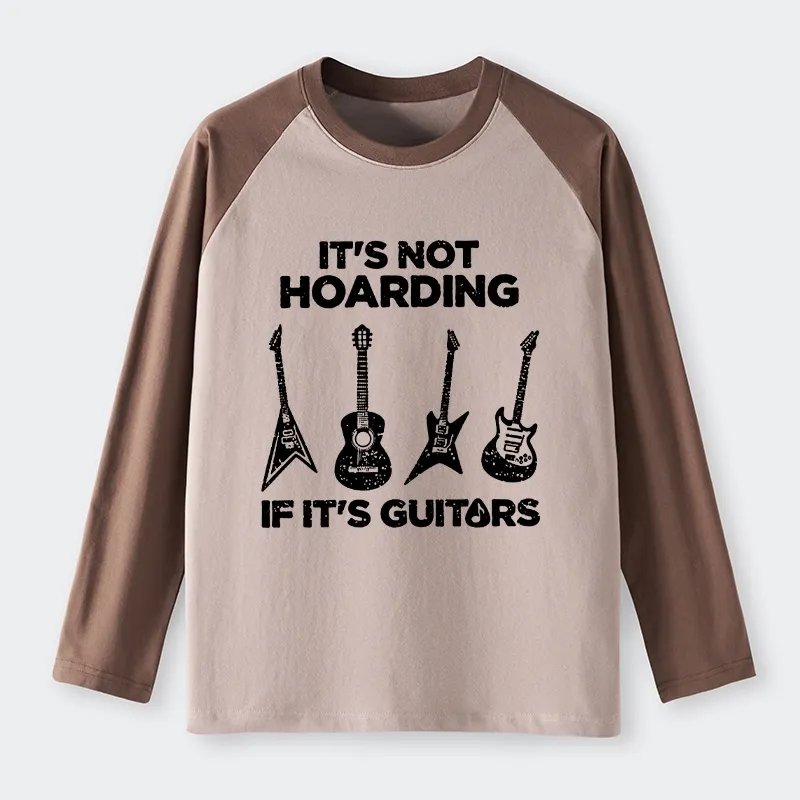 Tokyo-Tiger Music Lover Guitar Hoarding Joke Raglan Long Sleeve T-shirt