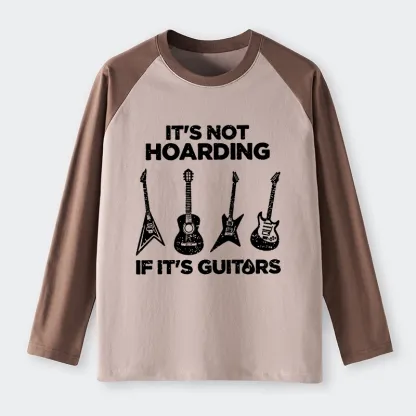 Tokyo-Tiger Music Lover Guitar Hoarding Joke Raglan Long Sleeve T-shirt