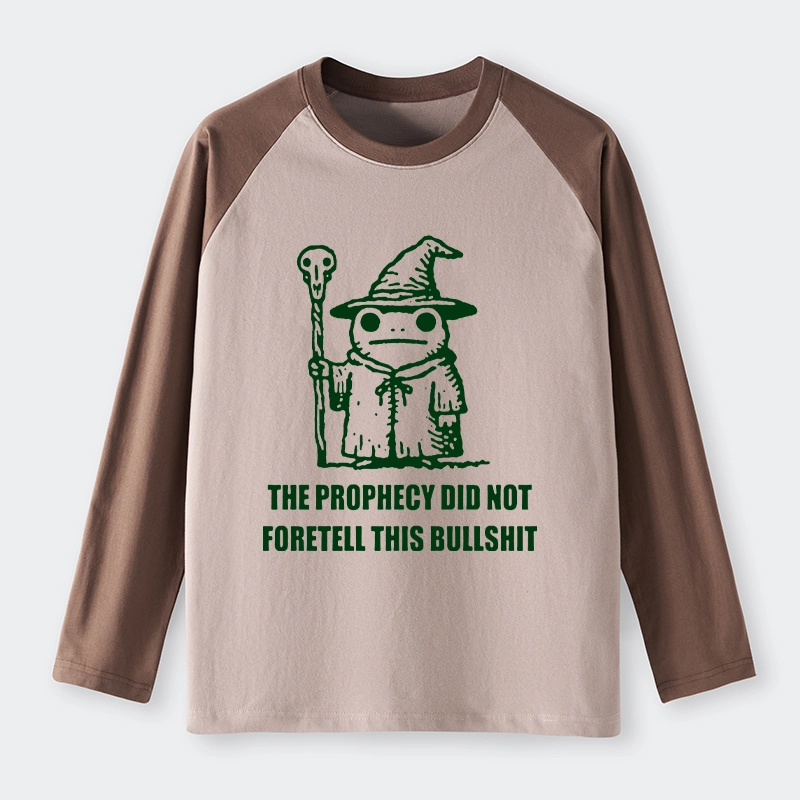 Tokyo-Tiger Funny Meme Wizard Frog Weird Prophecy Raglan Long Sleeve T-shirt