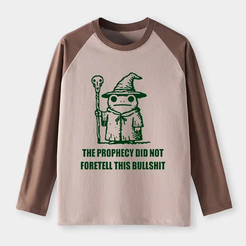 Tokyo-Tiger Funny Meme Wizard Frog Weird Prophecy Raglan Long Sleeve T-shirt