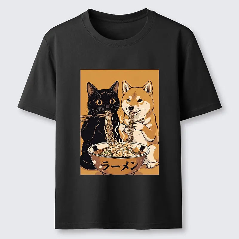 Tokyo-Tiger Funny Meme Cat Shiba Noodle Lovers Classic T-Shirt Sale
