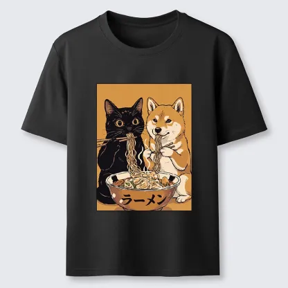 Tokyo-Tiger Funny Meme Cat Shiba Noodle Lovers Classic T-Shirt