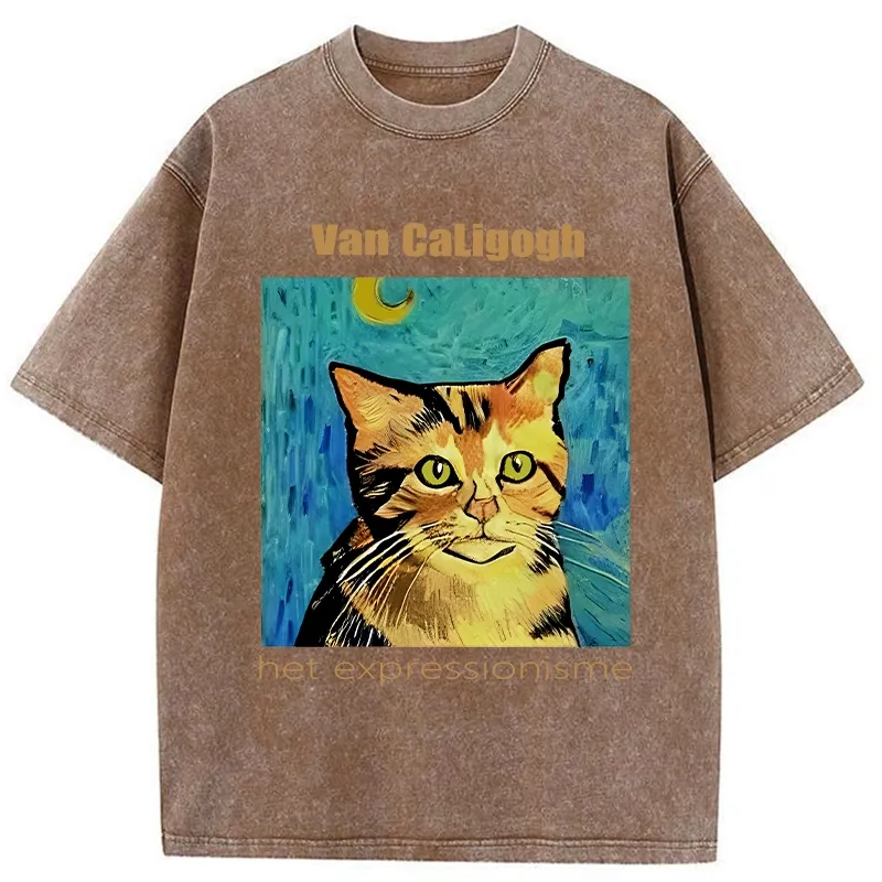 Tokyo-Tiger Van Caligogh Washed T-Shirt
