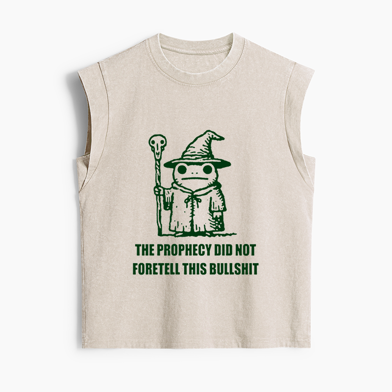 Tokyo-Tiger Funny Meme Wizard Frog Weird Prophecy Women's Washed Tank Tops