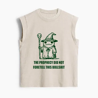 Tokyo-Tiger Funny Meme Wizard Frog Weird Prophecy Women's Washed Tank Tops