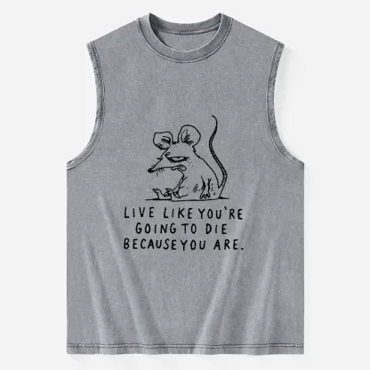 Tokyo-Tiger Funny Meme Sarcastic Rat Life Truth Washed Tank