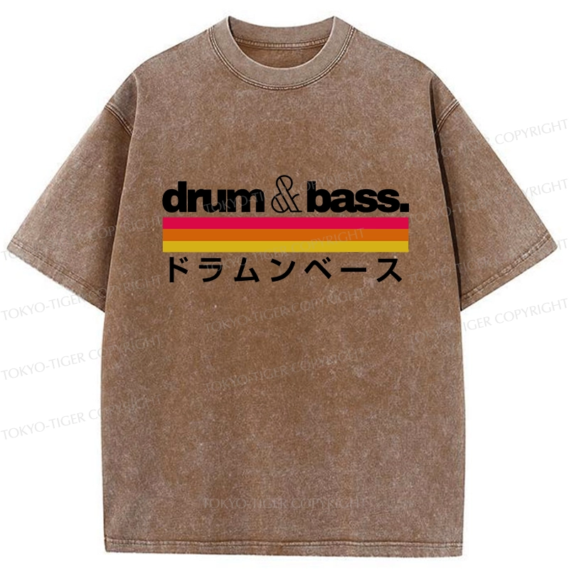 Tokyo-Tiger Japan Drum And Bass Washed T-Shirt