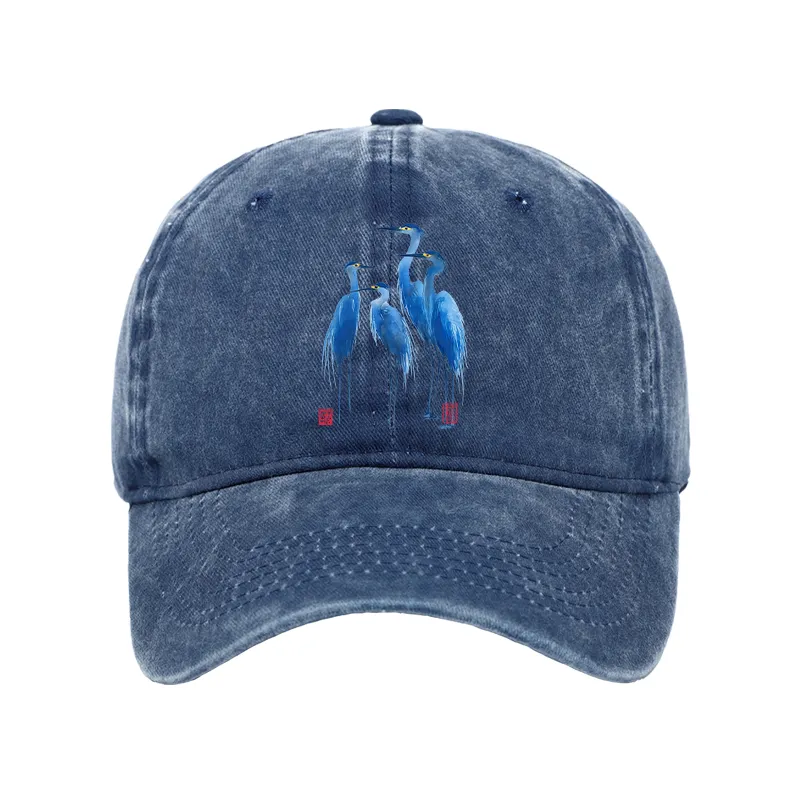 Tokyo-Tiger Flocks Of Great Blue Herons Washed Cap