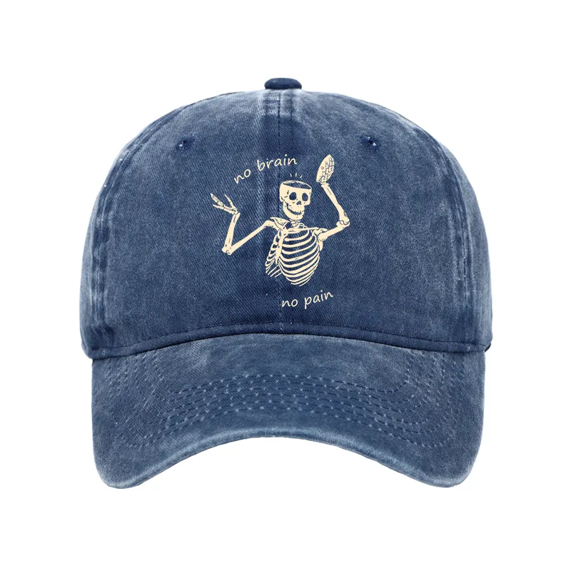 Tokyo-Tiger Skeletons Feel No Pain Washed Cap