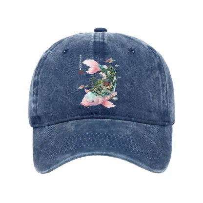 Tokyo-Tiger Journey Of The Flowing Koi Washed Cap