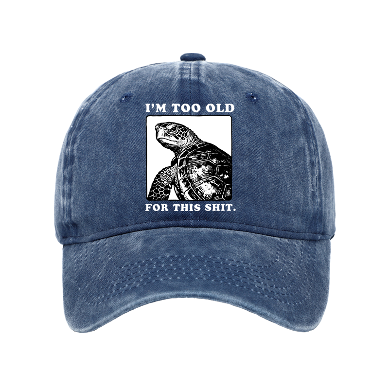 Tokyo-Tiger Turtle I Quit Meme Energy Washed Cap