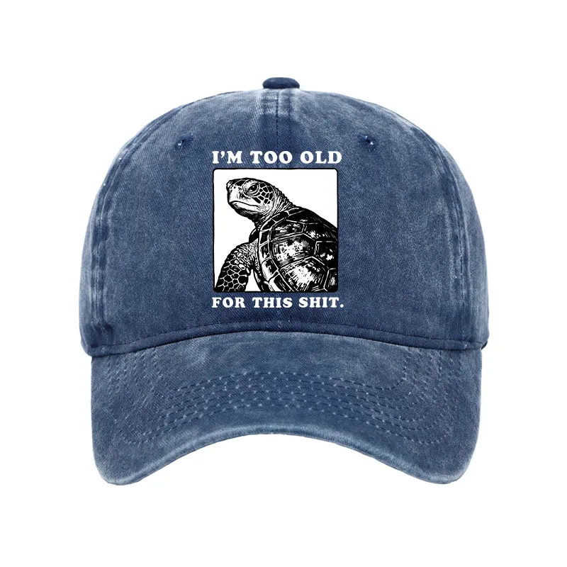 Tokyo-Tiger Turtle I Quit Meme Energy Washed Cap