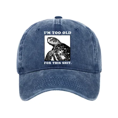 Tokyo-Tiger Turtle I Quit Meme Energy Washed Cap