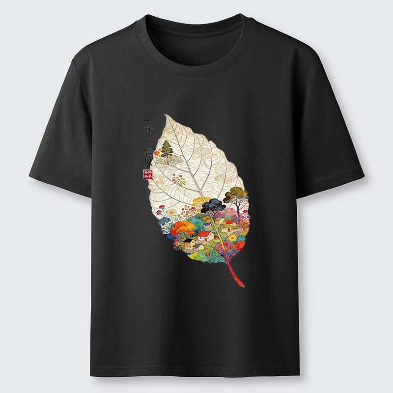 Tokyo-Tiger One Leaf Holds A Tiny Colorful World Classic T-Shirt