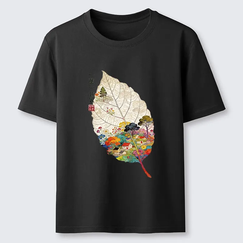 Tokyo-Tiger One Leaf Holds A Tiny Colorful World Classic T-Shirt