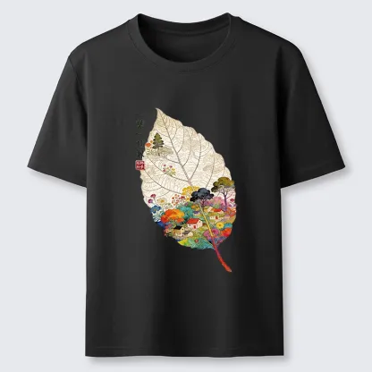 Tokyo-Tiger One Leaf Holds A Tiny Colorful World Classic T-Shirt