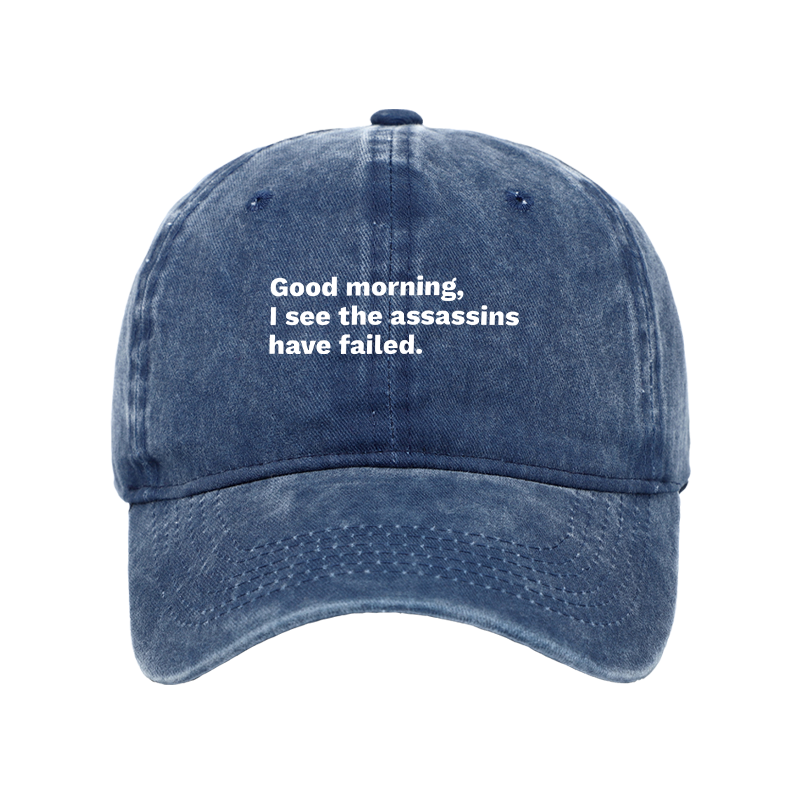 Tokyo-Tiger Assassins Failed Morning Quote Art Washed Cap