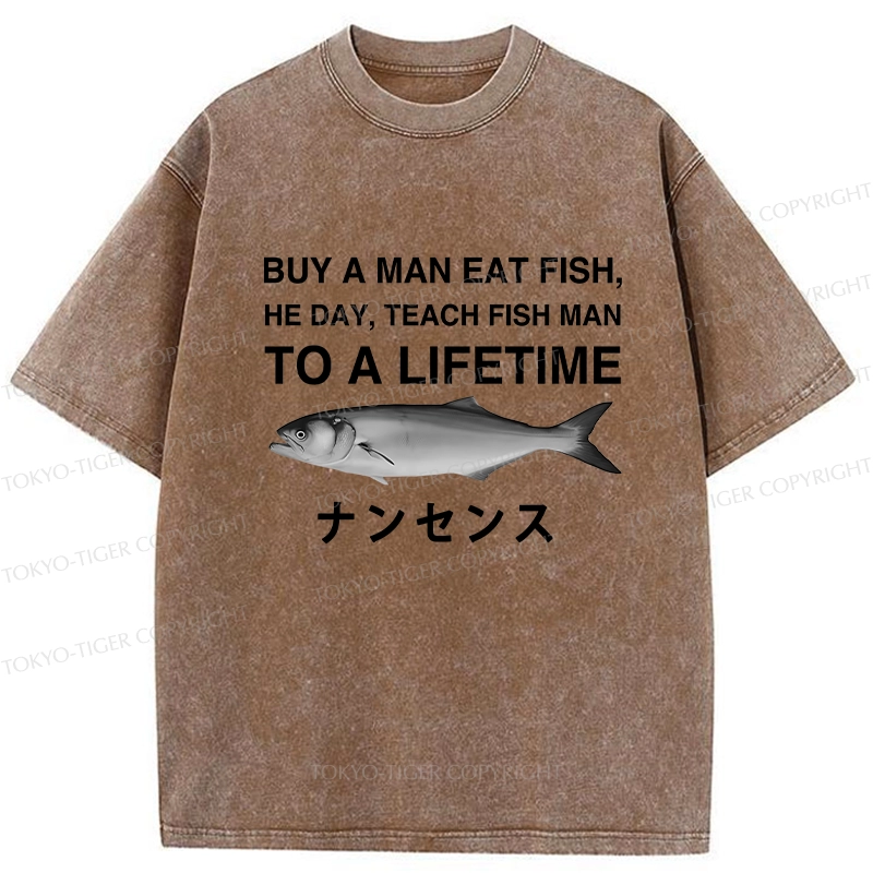 Tokyo-Tiger Funny To A Lifetime Washed T-Shirt