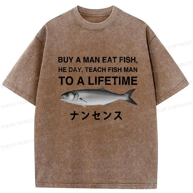Tokyo-Tiger Funny To A Lifetime Washed T-Shirt
