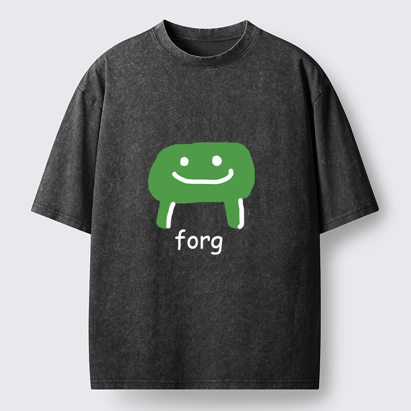 Tokyo-Tiger Smiling Forg Washed T-Shirt