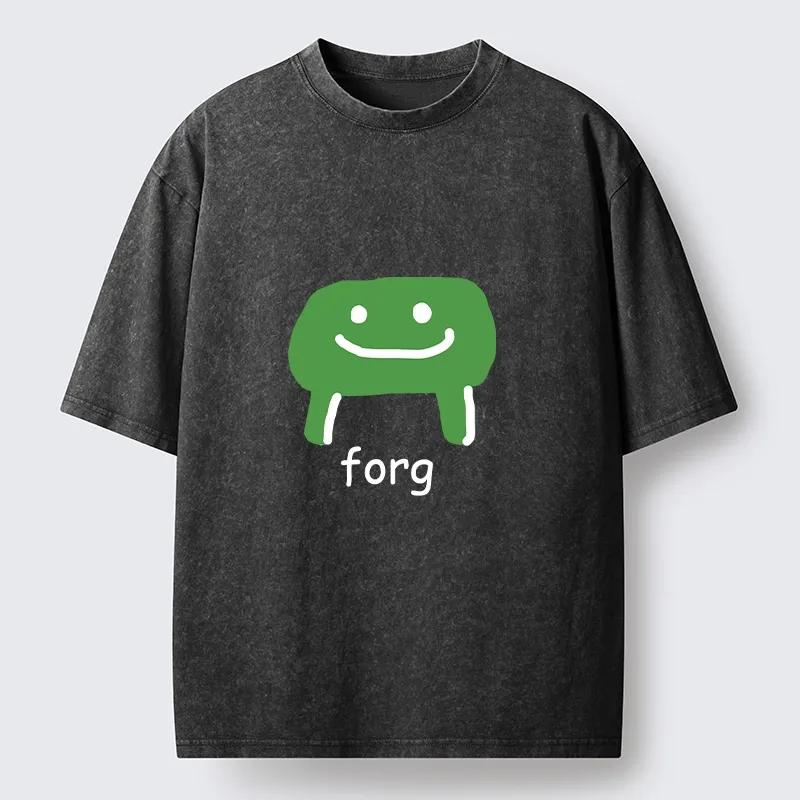 Tokyo-Tiger Smiling Forg Washed T-Shirt