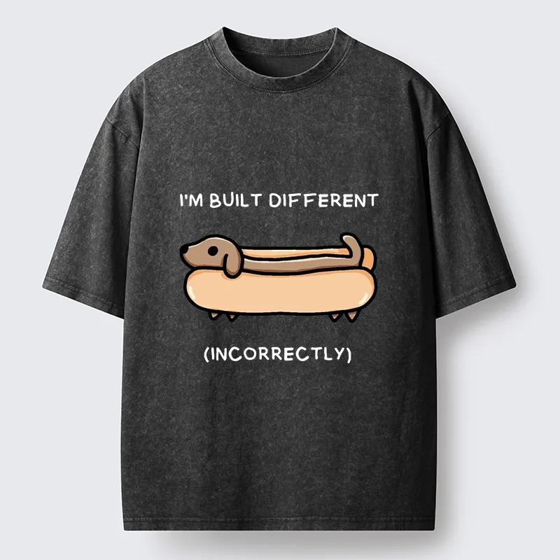 Tokyo-Tiger Built Different Dog Washed T-Shirt