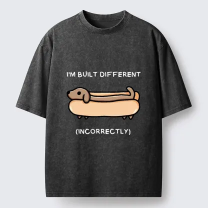 Tokyo-Tiger Built Different Dog Washed T-Shirt