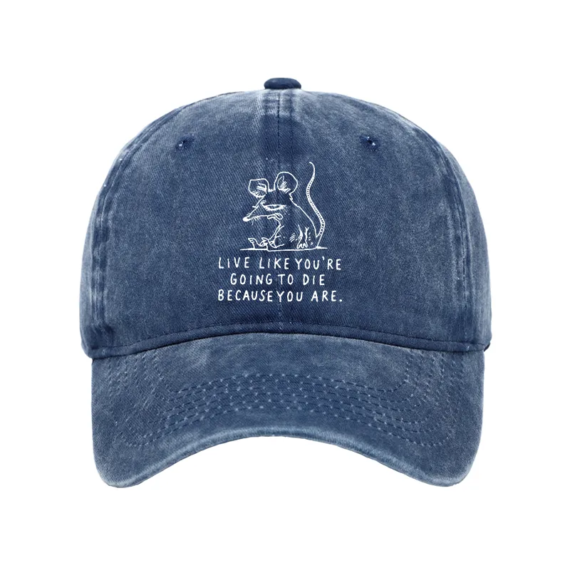Tokyo-Tiger Funny Meme Sarcastic Rat Life Truth Washed Cap