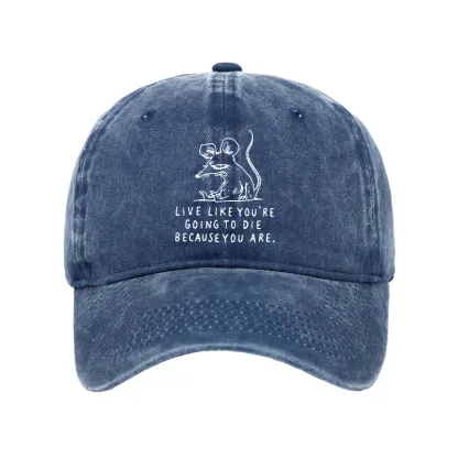 Tokyo-Tiger Funny Meme Sarcastic Rat Life Truth Washed Cap