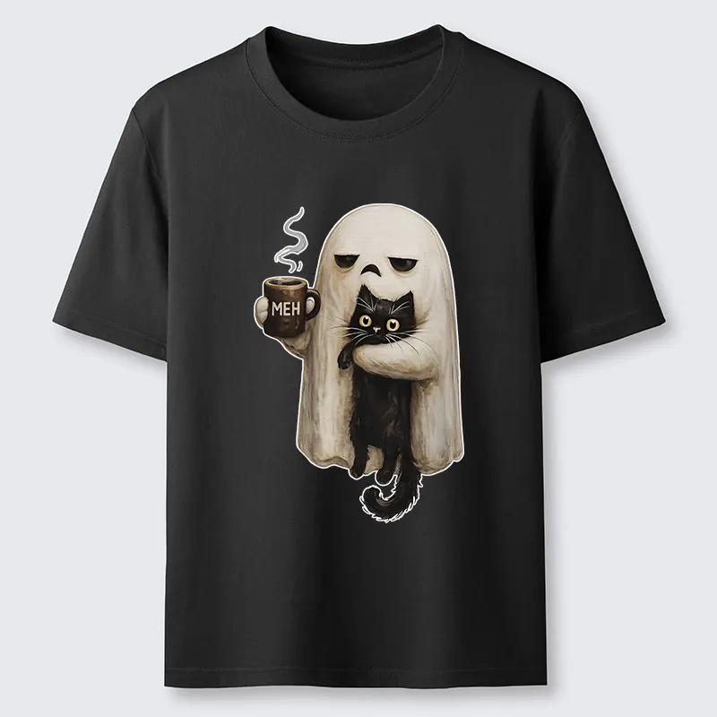 Tokyo-Tiger Ghost Cat Coffee Mood Classic T-Shirt