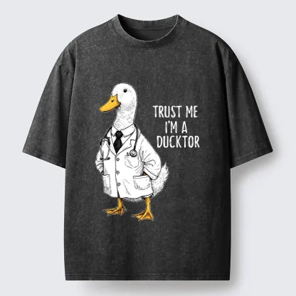 Tokyo-Tiger Trust Ducktor Washed T-Shirt