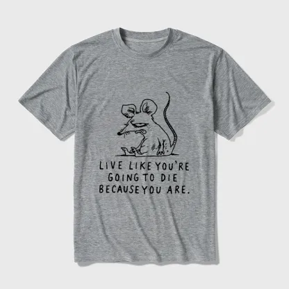 Tokyo-Tiger Funny Meme Sarcastic Rat Life Truth Cotton Blend T-Shirt