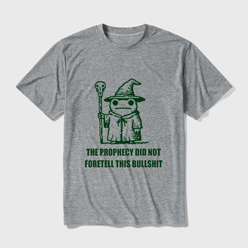 Tokyo-Tiger Funny Meme Wizard Frog Weird Prophecy Cotton Blend T-Shirt