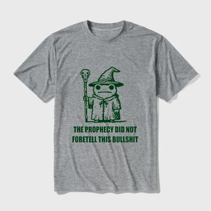 Tokyo-Tiger Funny Meme Wizard Frog Weird Prophecy Cotton Blend T-Shirt