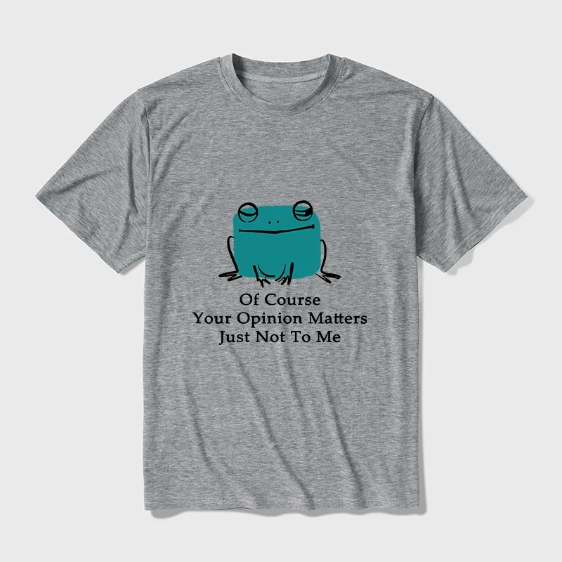 Tokyo-Tiger Cool Frog Unbothered By Others Opinions Cotton Blend T-Shirt