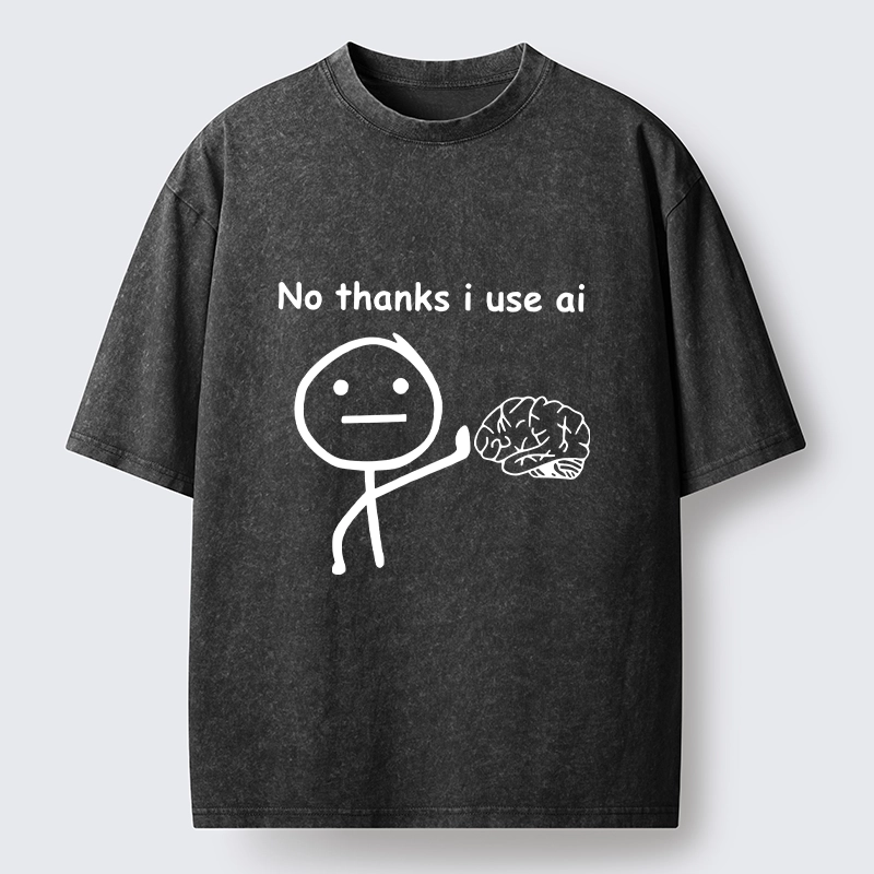 Tokyo‑Tiger Meme Skip Brain Use Ai Washed T‑-Shirt