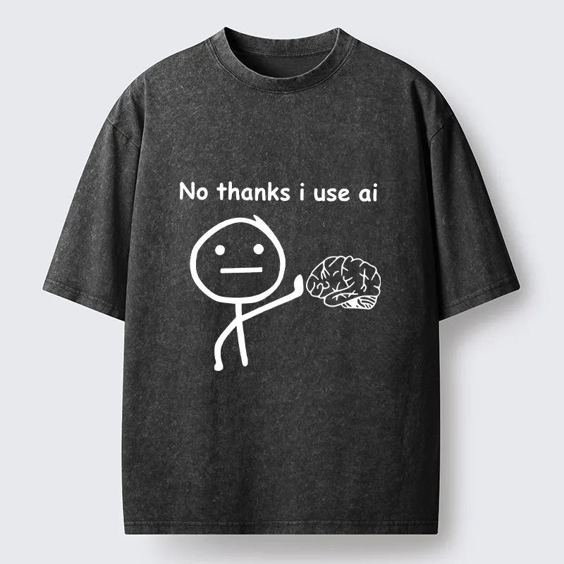 Tokyo‑Tiger Meme Skip Brain Use Ai Washed T‑-Shirt