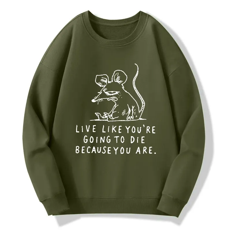 Tokyo-Tiger Funny Meme Sarcastic Rat Life Truth Classic Sweatshirt