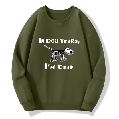 Tokyo-Tiger Funny Meme Old Dog Dead In Dog Years Vibe Classic Sweatshirt