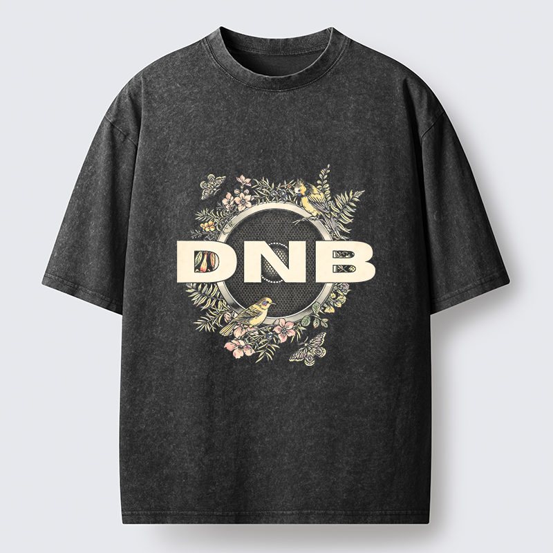 Tokyo‑Tiger Drum And Bass Japanese Washed T-Shirt