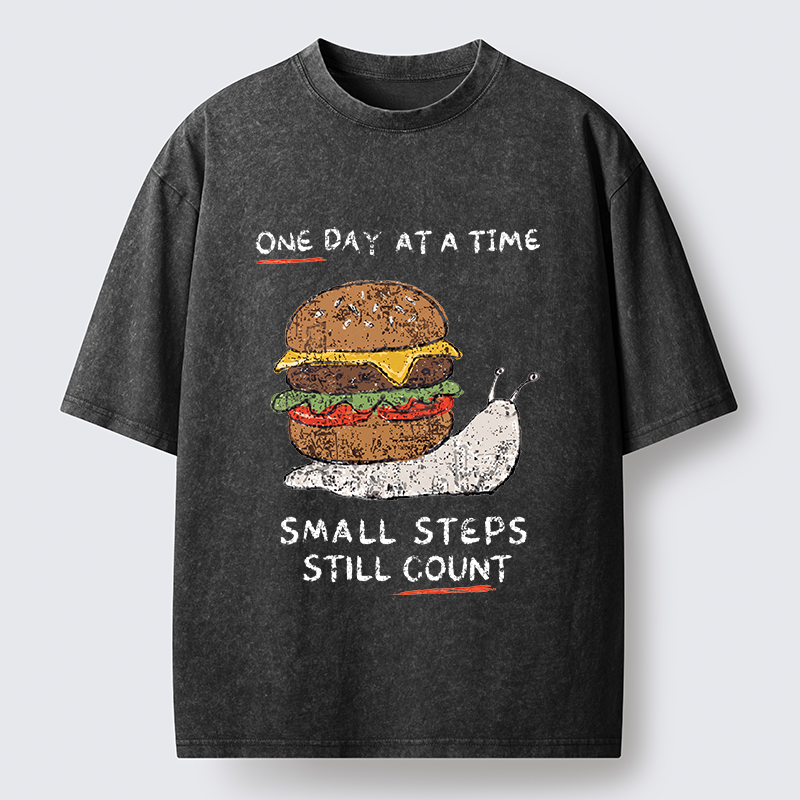 Tokyo‑Tiger Hamburger Snails Meme Washed T-Shirt