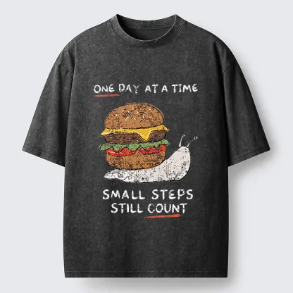 Tokyo‑Tiger Hamburger Snails Meme Washed T-Shirt