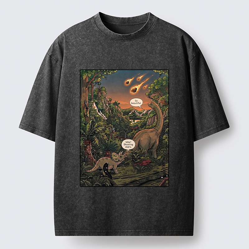 Tokyo‑Tiger Meteor Disaster Funny Washed T-Shirt